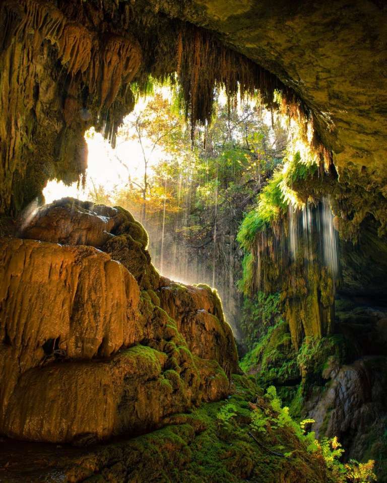 Take A Hike To This Stunning 40 Foot Waterfall Cave Near Austin TX   73414176 155614802504657 4034309037562413810 N 768x959 