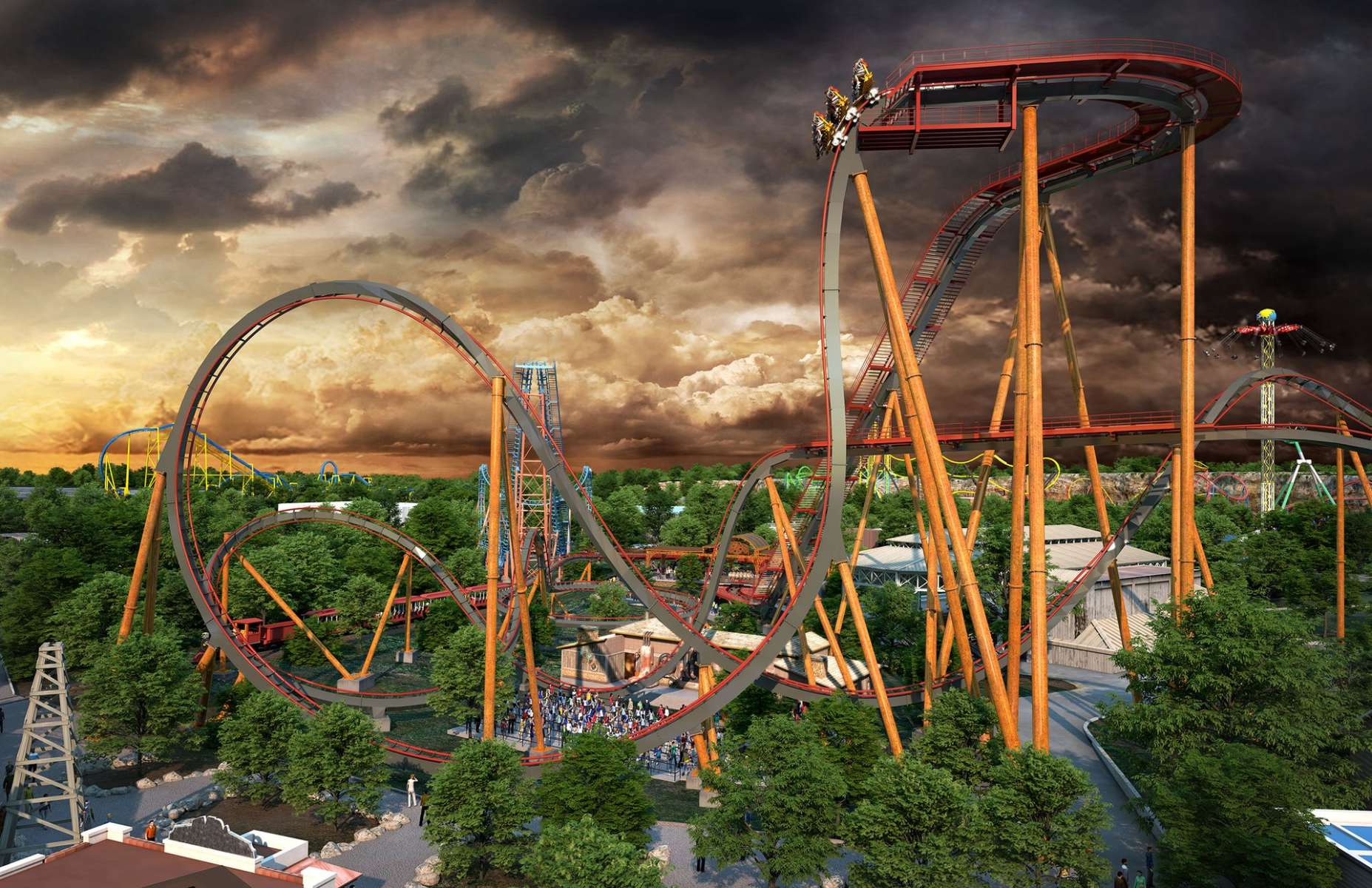 World's Steepest Roller Coaster Coming to Six Flags Fiesta Texas in San
