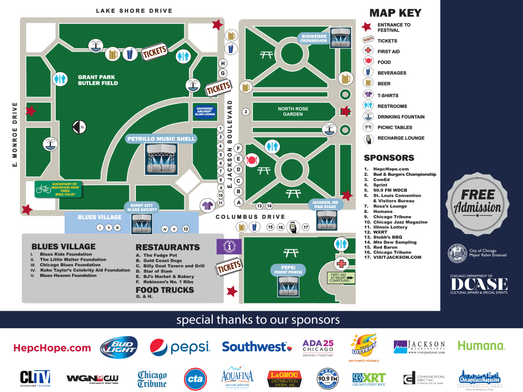 Blues Fest Map