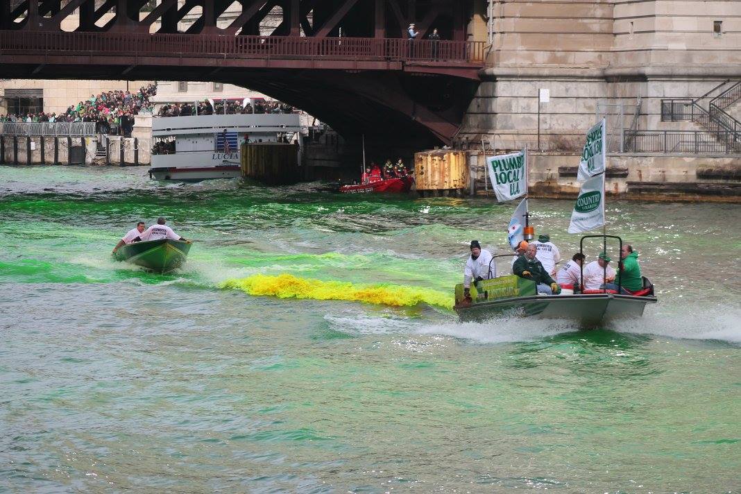 Chicago River Dyeing