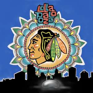 blackhawks lollapalooza t-shirt