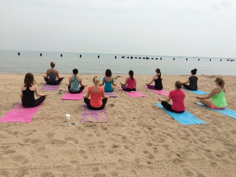 5 Places You Can Find Beach Yoga in Chicago UrbanMatter