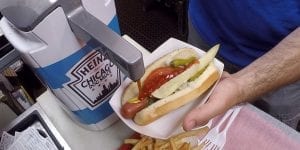 heinz ketchup Chicago hot dog