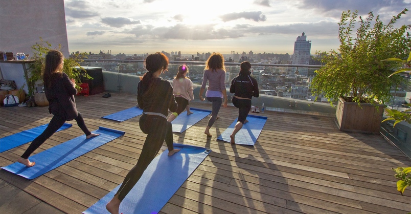 rooftop yoga nyc