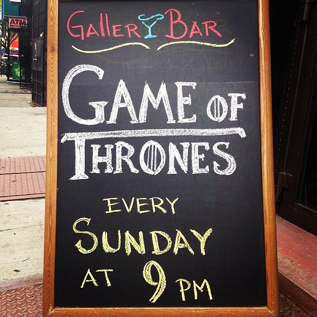 bars to watch game of thrones nyc