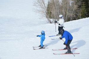 Even the little ones enjoy a day at the slopes with mom 'n dad