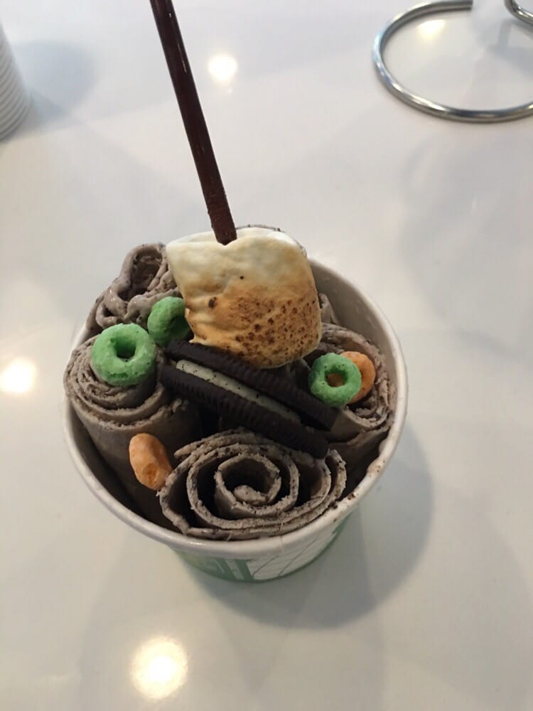 Nutella Oreo Rolling Ice Cream