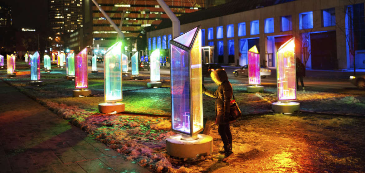 Navy Pier Glowing Prisms