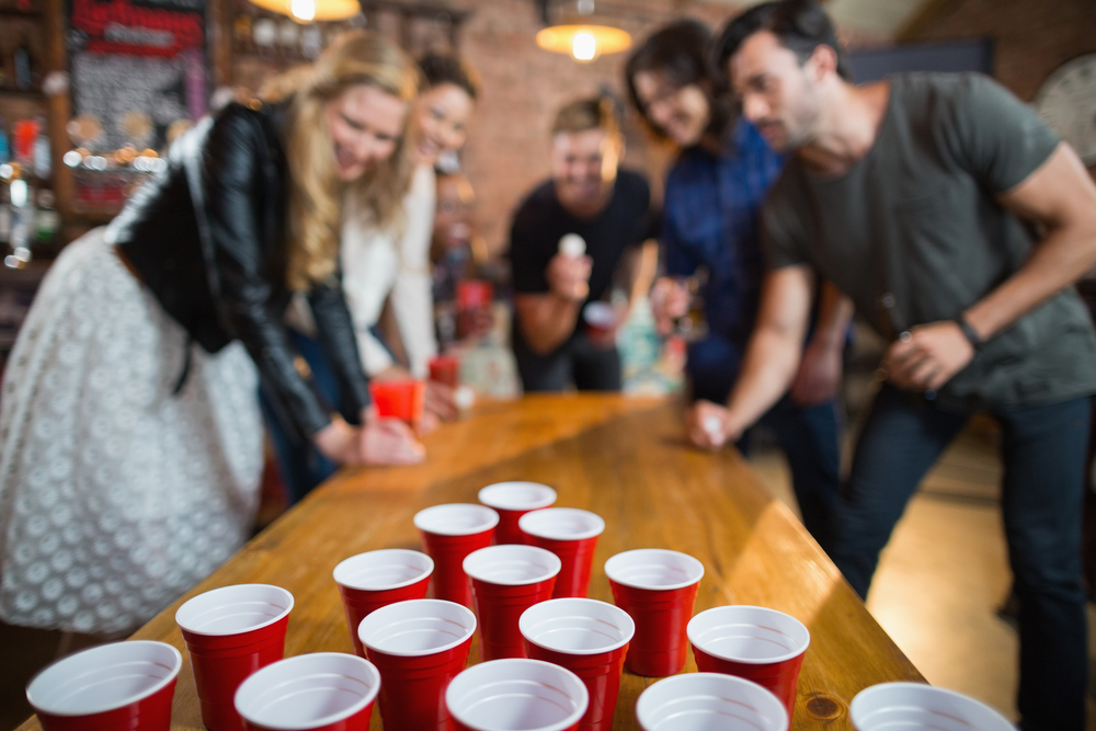 beer game played with red solo cups