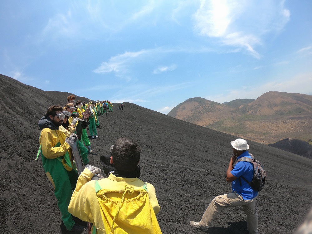 Cerro Negro volcano boarding