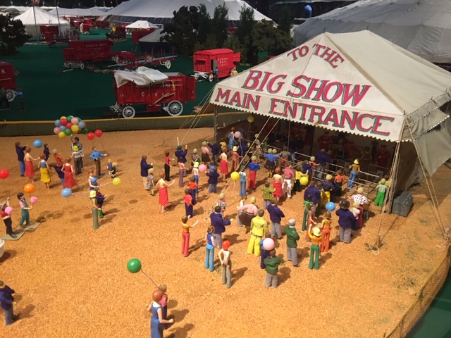 Under the Big Top, Miniature Howard Brothers Circus at Ringling Museum. Photo by Mira Temkin 