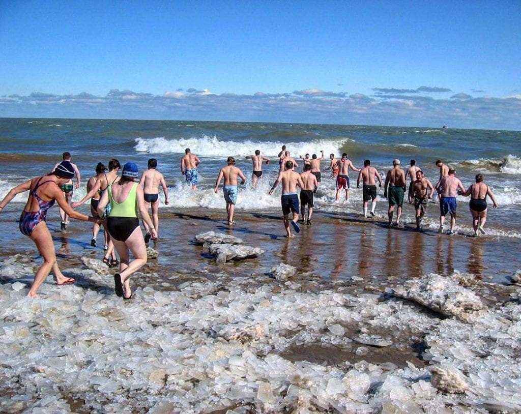 Brace the Bitter Waters of Lake Michigan for The Chicago Polar Bear