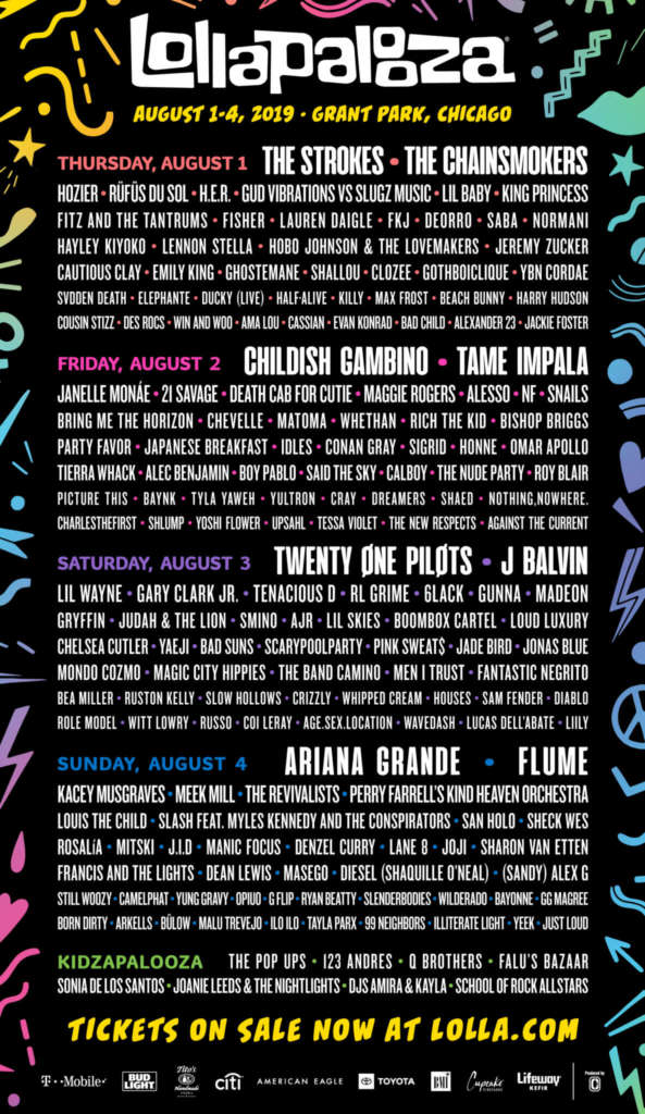 The Lollapalooza 2019 Lineup Is Here!