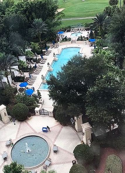 Water features at Omni Orlando Resort