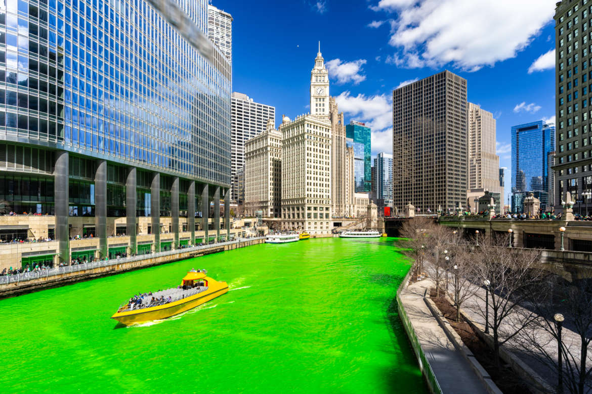 st patricks day in chicago green river