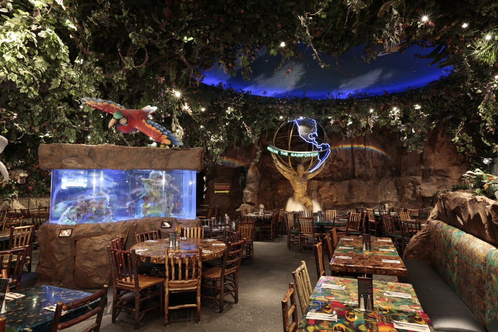 Abandoned Rain Forest Cafe in Chicago 