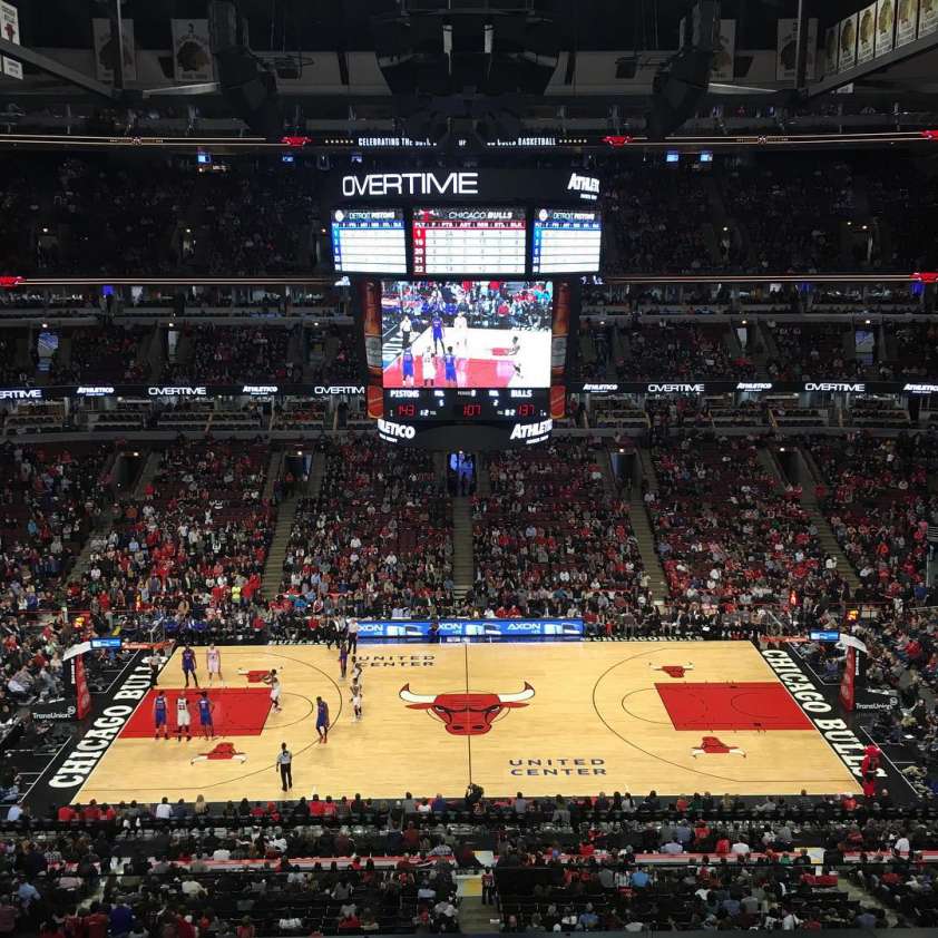 basketball court in skyscraper chicago