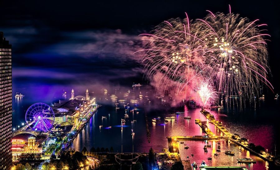 Navy Pier New Years 2024 - Cammy Odelia
