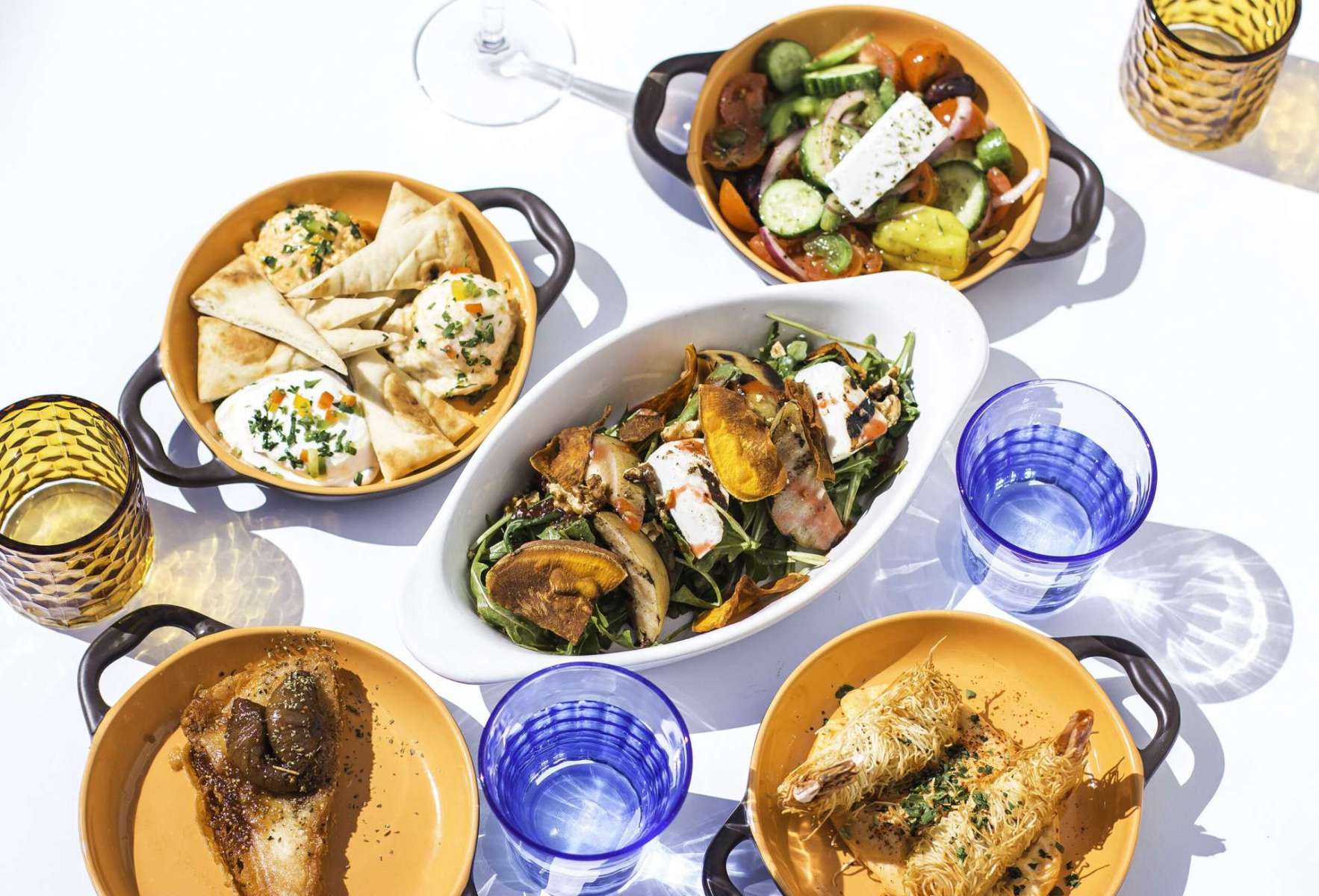Best Mediterranean Restaurants in Chicago avli spread