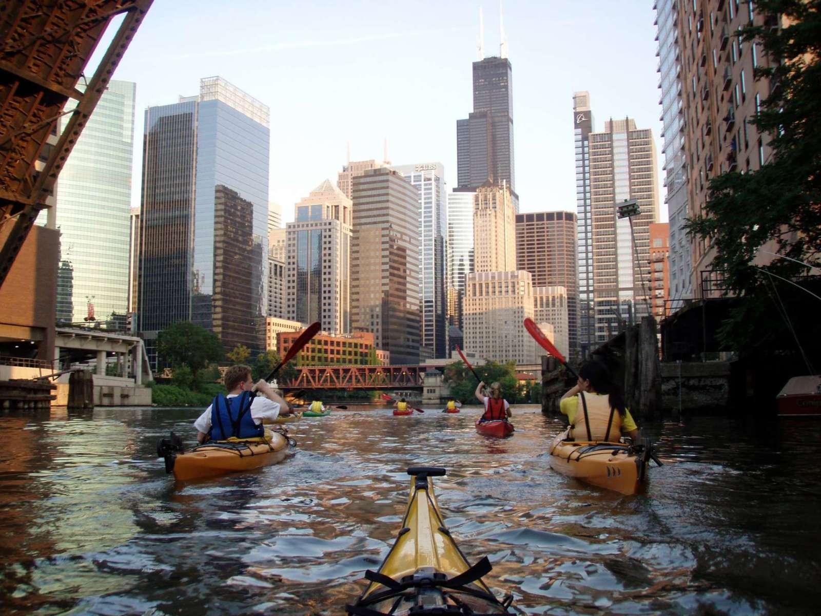 kayaking around chicago