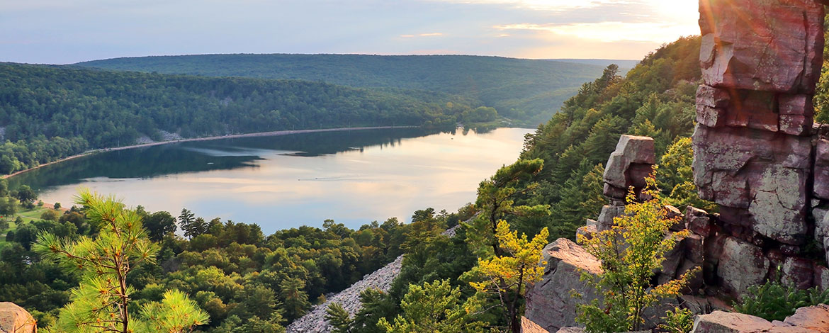 camping destination near chicago devil lake