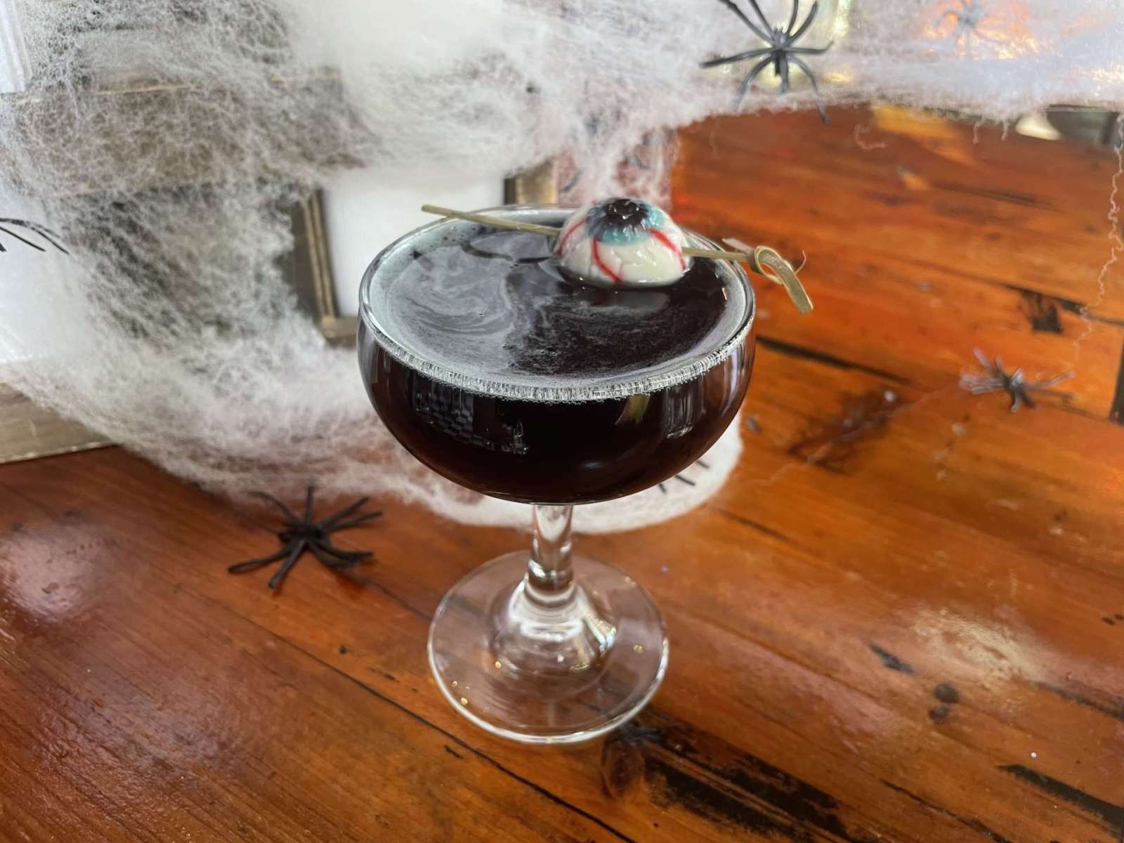 Ina Mae spooky Halloween Cocktail Chicago - witch's blood martini