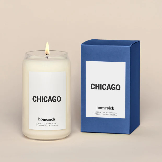 Chicago gifts for him: chicago homesick candles
