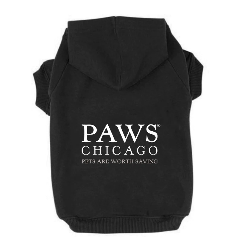 paws chicago dog hoodie