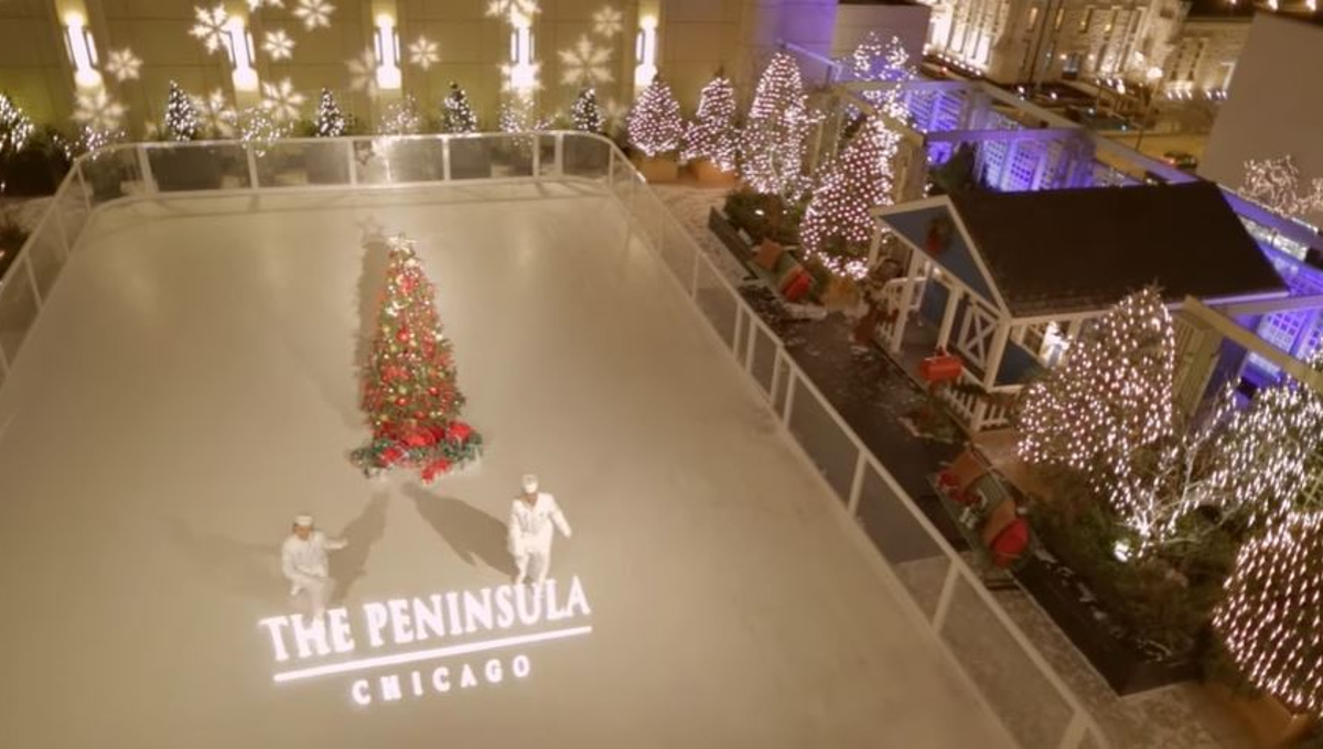 Peninsula chicago hotel sky rink