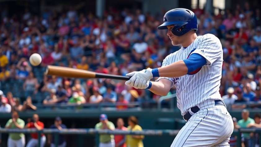 Ian Happ Swinging bat