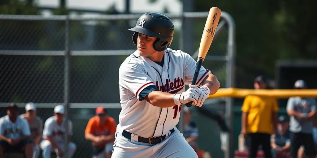 baseball player swinging bat