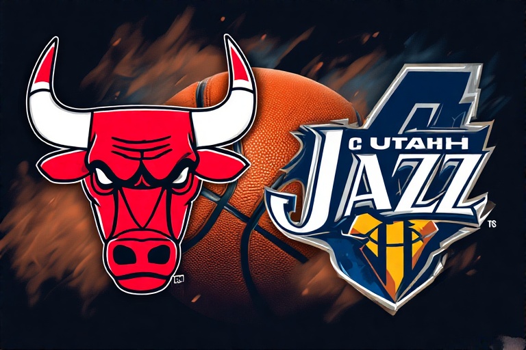 Bulls vs Jazz Team Logos July 18