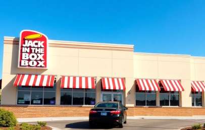 Classic Jack in the Box Restaurant Facade