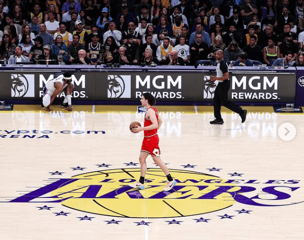 Josh Giddey on Basketball court