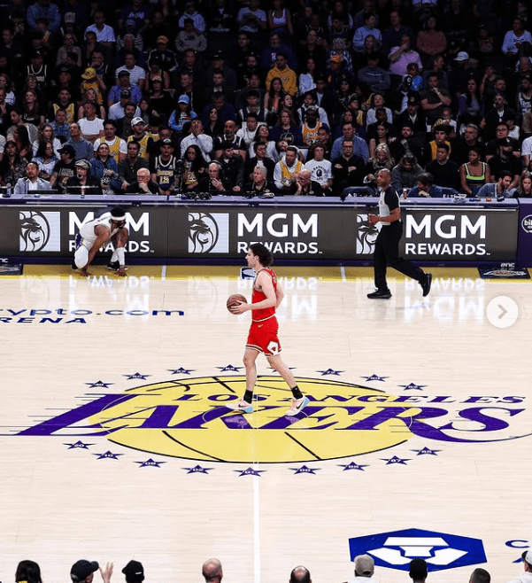 Josh Giddey on Basketball court