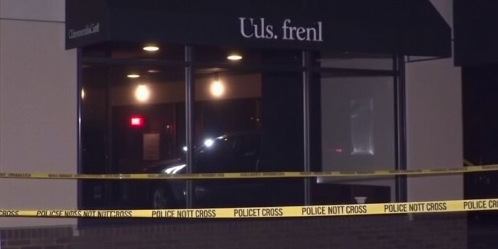 Closed Restaurant with police tape