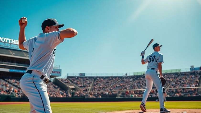 Mariners Player prepares to pitch