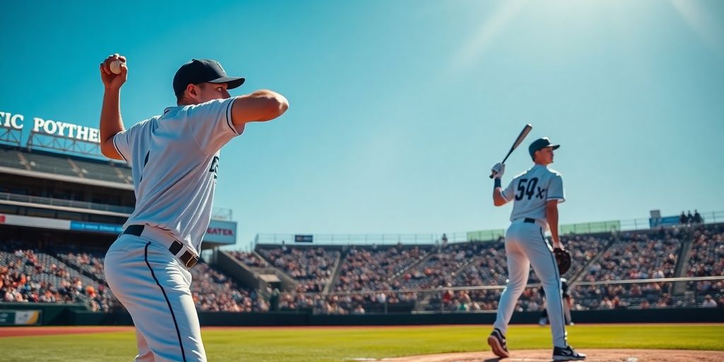 Mariners Player prepares to pitch