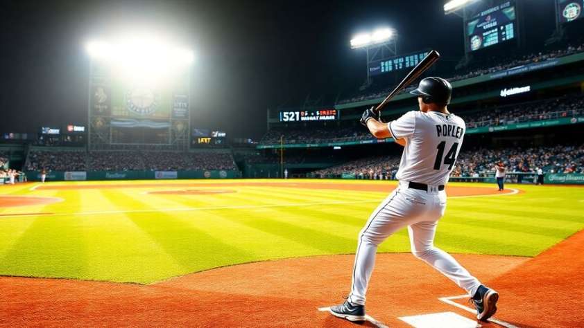 Mariners player swings bat