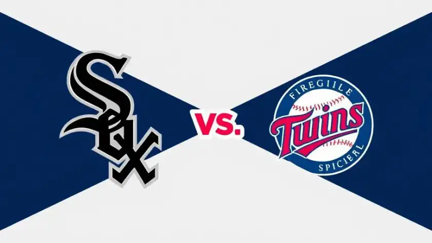 White Sox vs Twins August 22 Baseball Logos