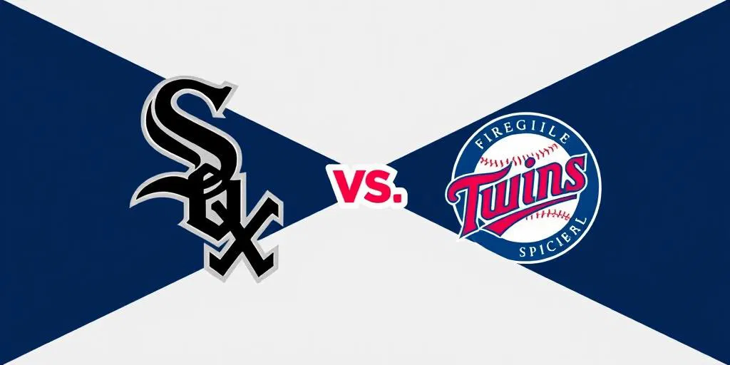 White Sox vs Twins August 22 Baseball Logos