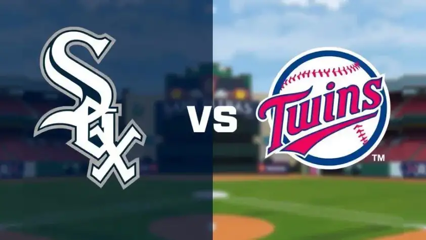 White Sox vs. Twins Baseball Logos and Date August 23