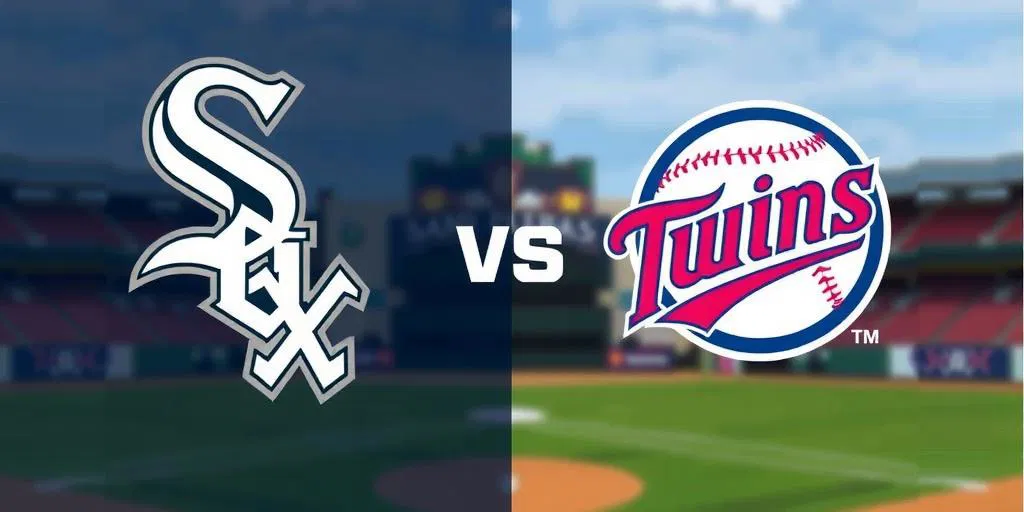 White Sox vs. Twins Baseball Logos and Date August 23