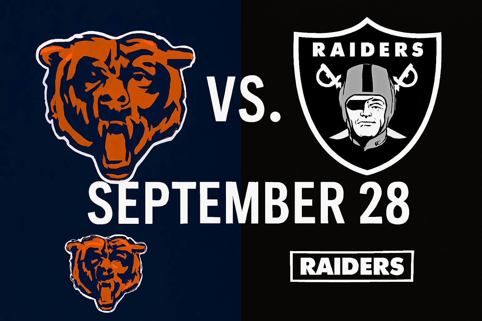 Bears vs Raiders Football Game Prediction September 28