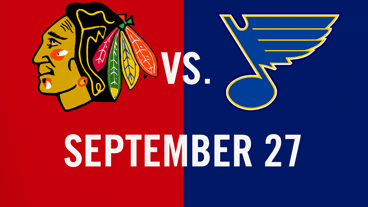 Blackhawks vs. St Louis Blues NHL Game