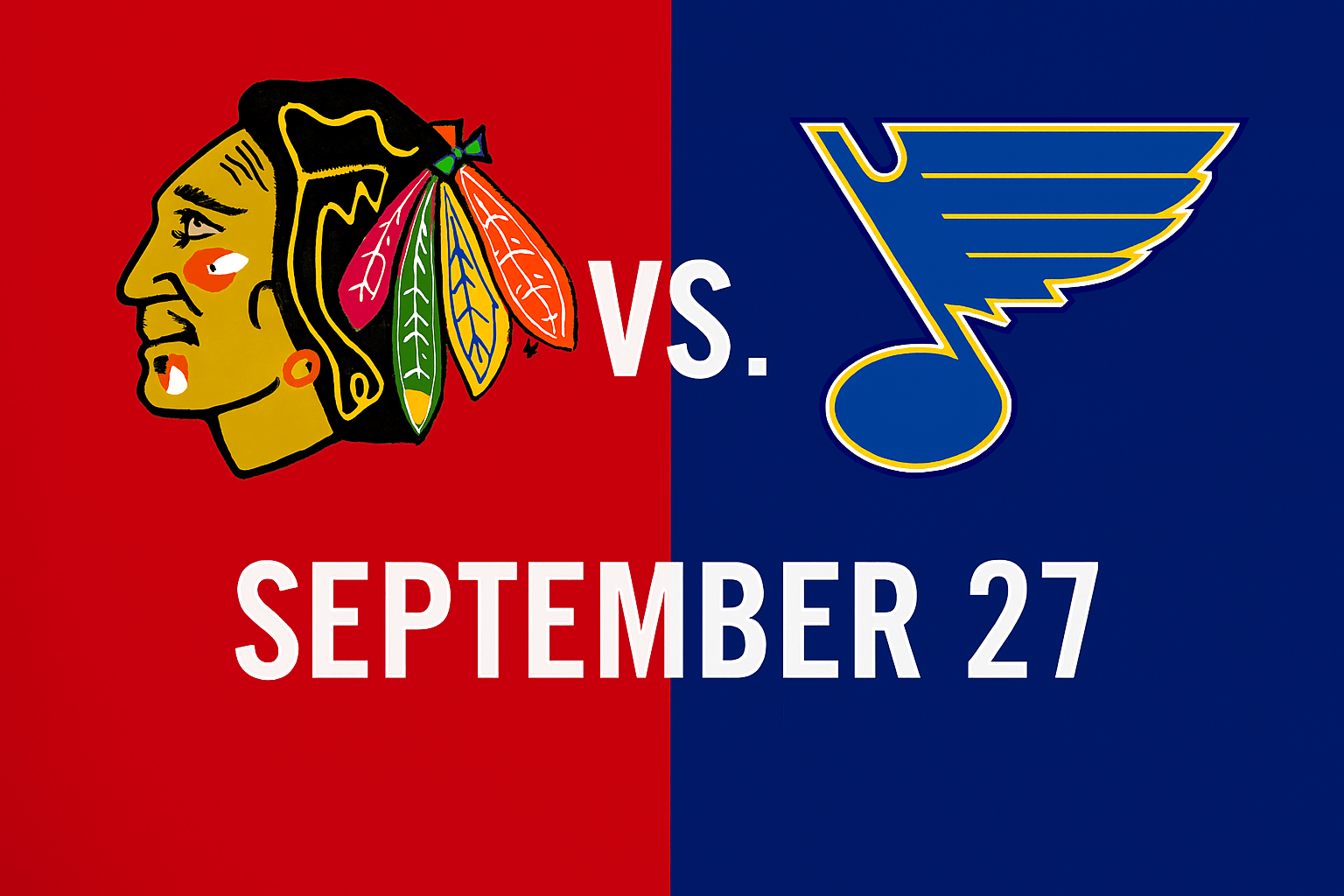 Blackhawks vs. St Louis Blues NHL Game