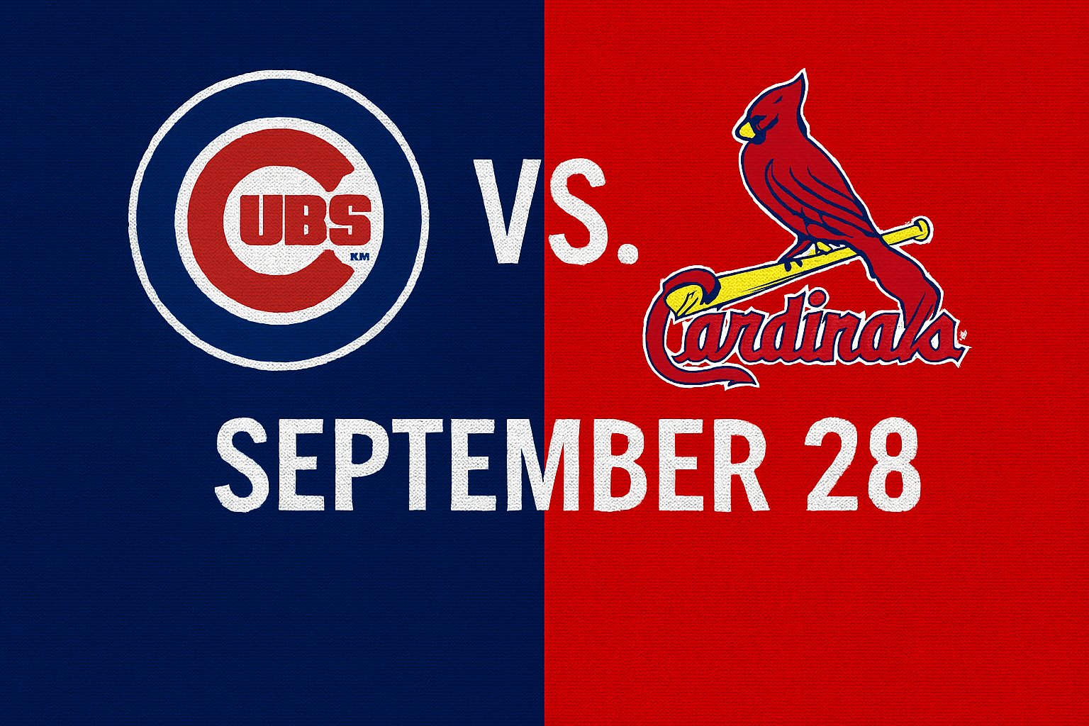 Cubs vs. Cardinals Game September 28