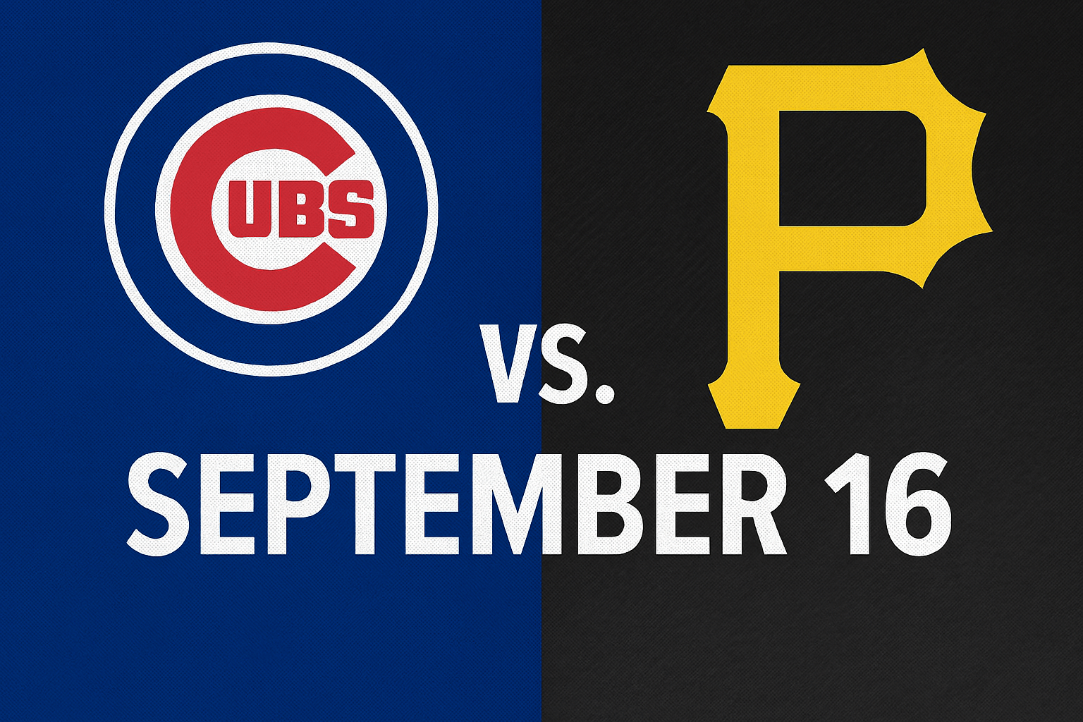 Cubs vs. Pirates Game September 16