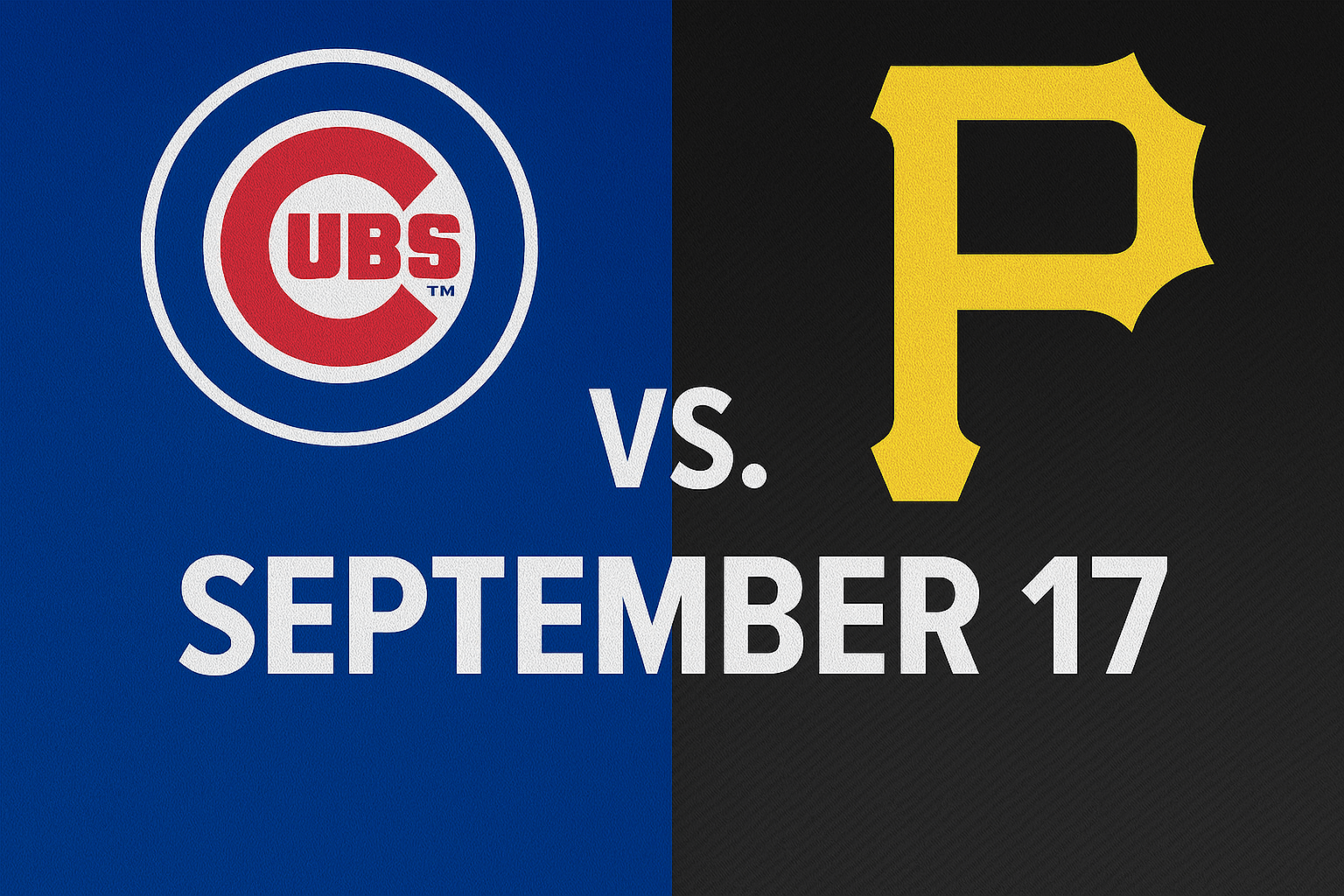 Cubs vs. Pirates Game September 17