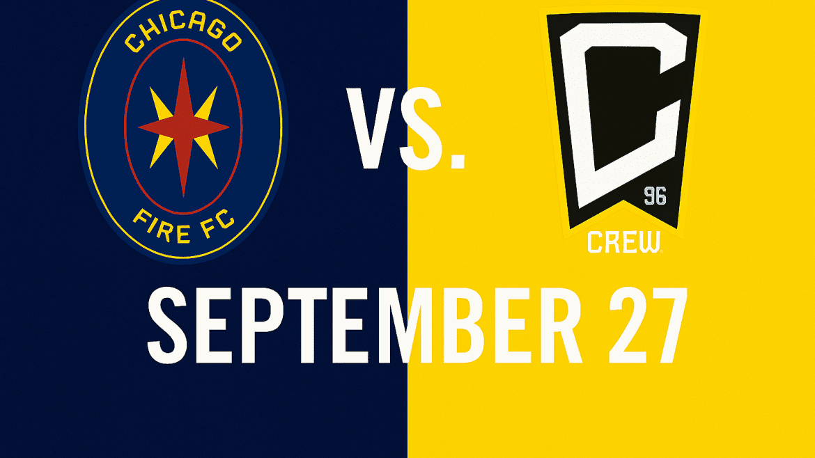Fire FC vs Columbus Crew Soccer Game September 27